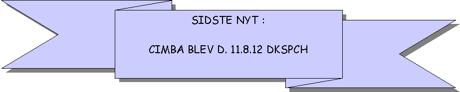 Reserveret: SIDSTE NYT :CIMBA BLEV D. 11.8.12 DKSPCH